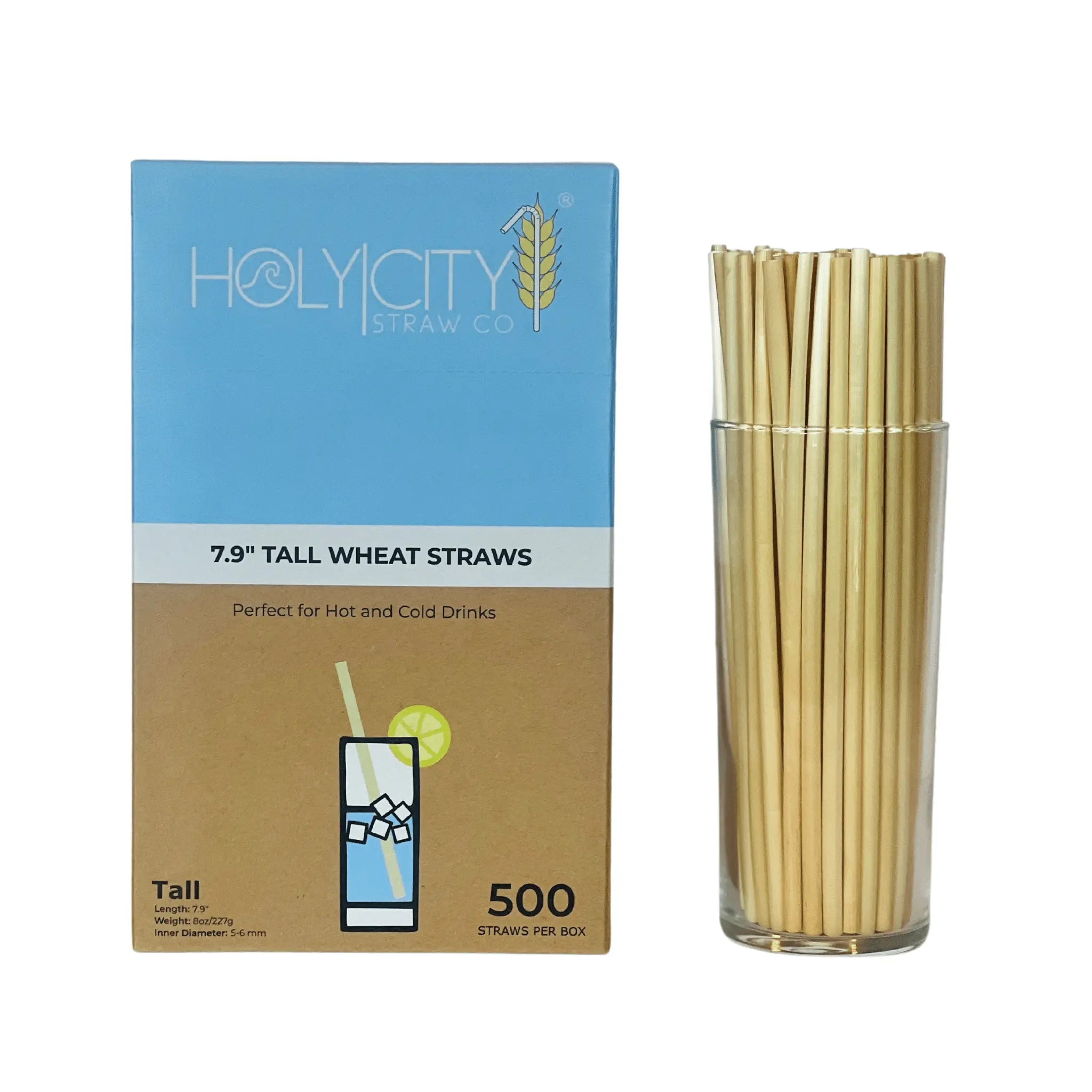 7.9" Tall Wheat Straws